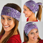 Australia Epilepsy Awareness Neck Gaiter Purple Budgerigar Plumeria Aboriginal - Aussie Hoodie