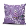 Australia Epilepsy Awareness Pillow Cover Purple Budgerigar Plumeria Aboriginal - Aussie Hoodie