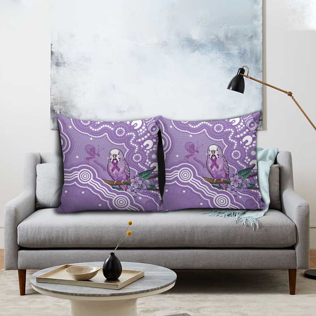 Australia Epilepsy Awareness Pillow Cover Purple Budgerigar Plumeria Aboriginal - Aussie Hoodie
