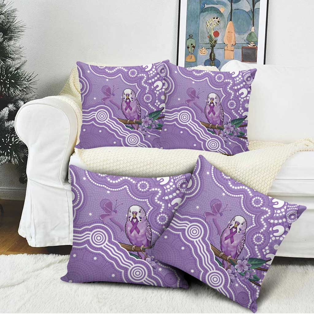 Australia Epilepsy Awareness Pillow Cover Purple Budgerigar Plumeria Aboriginal - Aussie Hoodie