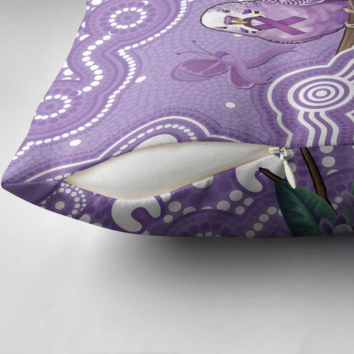 Australia Epilepsy Awareness Pillow Cover Purple Budgerigar Plumeria Aboriginal - Aussie Hoodie