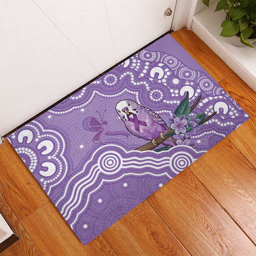 Australia Epilepsy Awareness Rubber Doormat Purple Budgerigar Plumeria Aboriginal - Aussie Hoodie