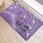 Australia Epilepsy Awareness Rubber Doormat Purple Budgerigar Plumeria Aboriginal - Aussie Hoodie