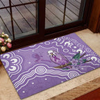 Australia Epilepsy Awareness Rubber Doormat Purple Budgerigar Plumeria Aboriginal - Aussie Hoodie