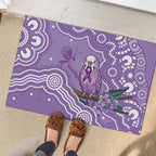 Australia Epilepsy Awareness Rubber Doormat Purple Budgerigar Plumeria Aboriginal - Aussie Hoodie