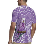 Australia Epilepsy Awareness Rugby Jersey Purple Budgerigar Plumeria Aboriginal - Aussie Hoodie