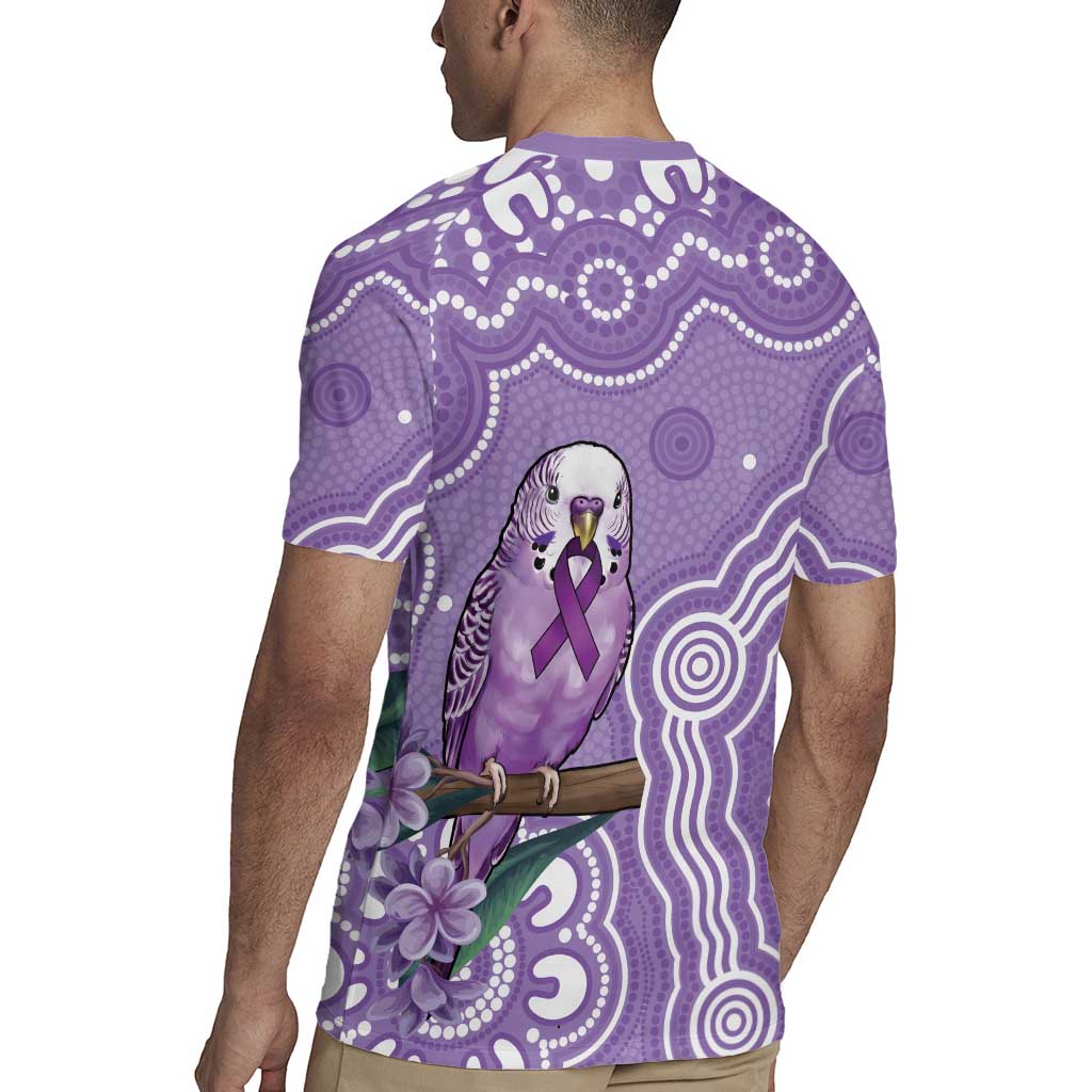 Australia Epilepsy Awareness Rugby Jersey Purple Budgerigar Plumeria Aboriginal - Aussie Hoodie