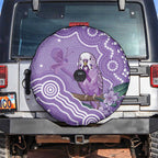 Australia Epilepsy Awareness Spare Tire Cover Purple Budgerigar Plumeria Aboriginal - Aussie Hoodie