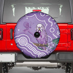 Australia Epilepsy Awareness Spare Tire Cover Purple Budgerigar Plumeria Aboriginal - Aussie Hoodie