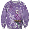 Australia Epilepsy Awareness Sweatshirt Purple Budgerigar Plumeria Aboriginal - Aussie Hoodie