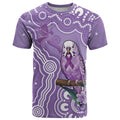 Australia Epilepsy Awareness T Shirt Purple Budgerigar Plumeria Aboriginal - Aussie Hoodie