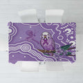 Australia Epilepsy Awareness Tablecloth Purple Budgerigar Plumeria Aboriginal - Aussie Hoodie