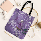 Australia Epilepsy Awareness Tote Bag Purple Budgerigar Plumeria Aboriginal - Aussie Hoodie