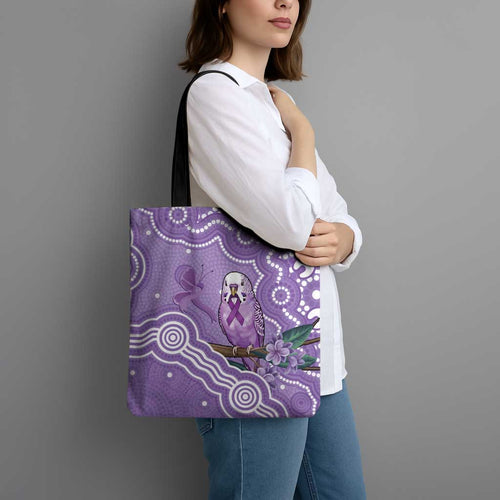 Australia Epilepsy Awareness Tote Bag Purple Budgerigar Plumeria Aboriginal - Aussie Hoodie