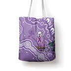 Australia Epilepsy Awareness Tote Bag Purple Budgerigar Plumeria Aboriginal - Aussie Hoodie