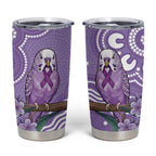 Australia Epilepsy Awareness Tumbler Cup Purple Budgerigar Plumeria Aboriginal - Aussie Hoodie