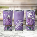Australia Epilepsy Awareness Tumbler Cup Purple Budgerigar Plumeria Aboriginal - Aussie Hoodie