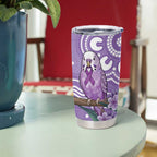 Australia Epilepsy Awareness Tumbler Cup Purple Budgerigar Plumeria Aboriginal - Aussie Hoodie