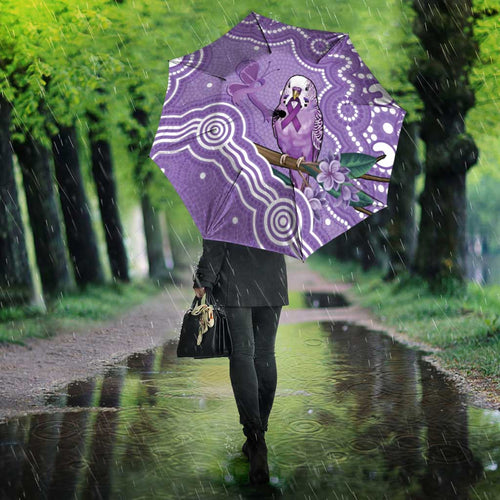 Australia Epilepsy Awareness Umbrella Purple Budgerigar Plumeria Aboriginal - Aussie Hoodie