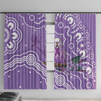 Australia Epilepsy Awareness Window Curtain Purple Budgerigar Plumeria Aboriginal - Aussie Hoodie