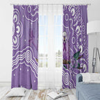 Australia Epilepsy Awareness Window Curtain Purple Budgerigar Plumeria Aboriginal - Aussie Hoodie