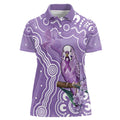 Australia Epilepsy Awareness Women Polo Shirt Purple Budgerigar Plumeria Aboriginal - Aussie Hoodie