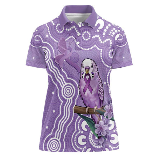 Australia Epilepsy Awareness Women Polo Shirt Purple Budgerigar Plumeria Aboriginal - Aussie Hoodie