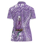 Australia Epilepsy Awareness Women Polo Shirt Purple Budgerigar Plumeria Aboriginal - Aussie Hoodie