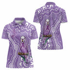 Australia Epilepsy Awareness Women Polo Shirt Purple Budgerigar Plumeria Aboriginal - Aussie Hoodie