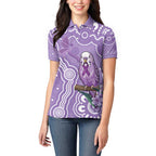 Australia Epilepsy Awareness Women Polo Shirt Purple Budgerigar Plumeria Aboriginal - Aussie Hoodie