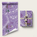 Australia Epilepsy Awareness Wrapping Paper Purple Budgerigar Plumeria Aboriginal - Aussie Hoodie