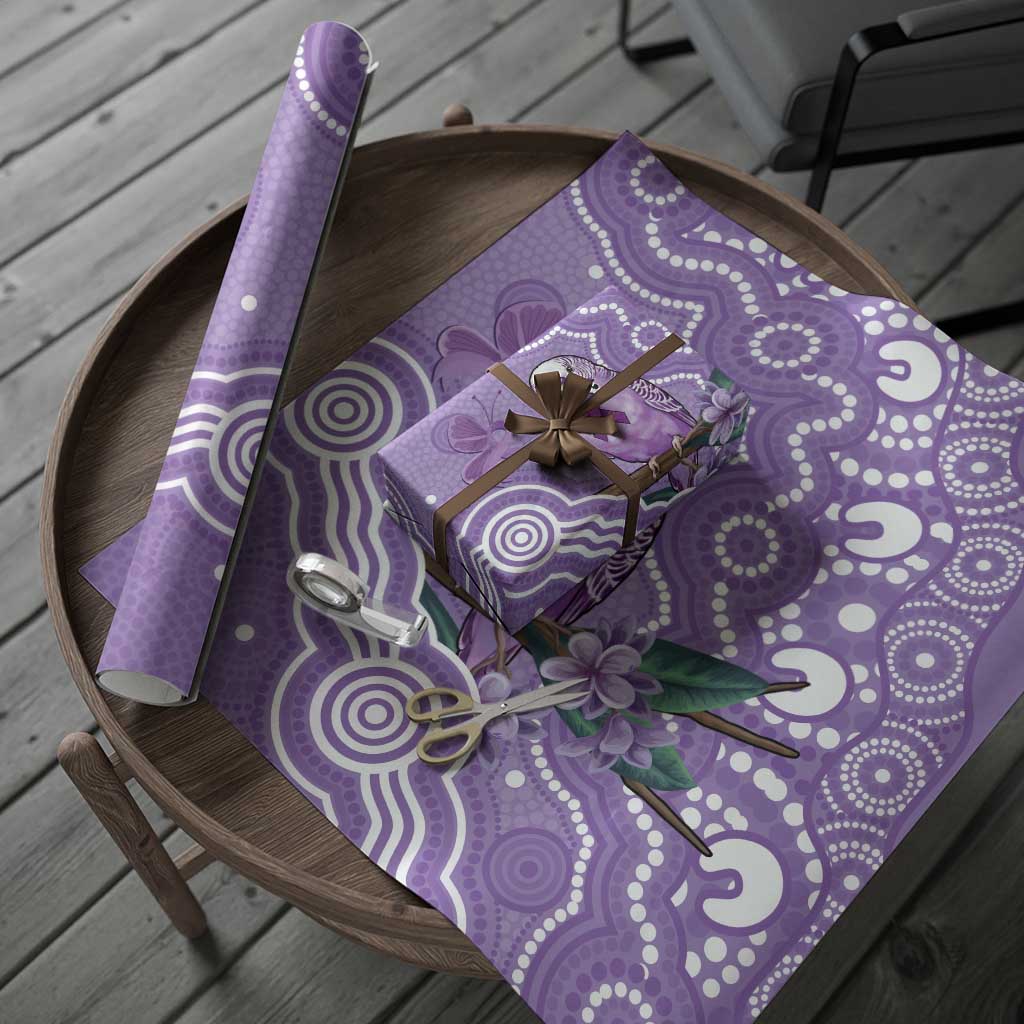 Australia Epilepsy Awareness Wrapping Paper Purple Budgerigar Plumeria Aboriginal - Aussie Hoodie