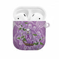Epilepsy Awareness Budgerigar Australia AirPods Case Budgie Purple Ribbon Boronia Aboriginal - Aussie Hoodie