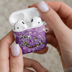 Epilepsy Awareness Budgerigar Australia AirPods Case Budgie Purple Ribbon Boronia Aboriginal - Aussie Hoodie