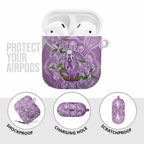 Epilepsy Awareness Budgerigar Australia AirPods Case Budgie Purple Ribbon Boronia Aboriginal - Aussie Hoodie