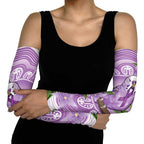 Epilepsy Awareness Budgerigar Australia Arm Sleeves Budgie Purple Ribbon Boronia Aboriginal - Aussie Hoodie