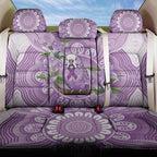 Epilepsy Awareness Budgerigar Australia Back Car Seat Cover Budgie Purple Ribbon Boronia Aboriginal - Aussie Hoodie
