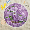 Epilepsy Awareness Budgerigar Australia Beach Blanket Budgie Purple Ribbon Boronia Aboriginal - Aussie Hoodie