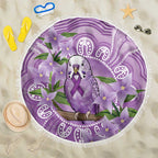 Epilepsy Awareness Budgerigar Australia Beach Blanket Budgie Purple Ribbon Boronia Aboriginal - Aussie Hoodie