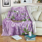 Epilepsy Awareness Budgerigar Australia Blanket Budgie Purple Ribbon Boronia Aboriginal - Aussie Hoodie