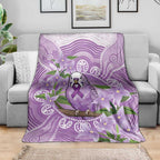 Epilepsy Awareness Budgerigar Australia Blanket Budgie Purple Ribbon Boronia Aboriginal - Aussie Hoodie