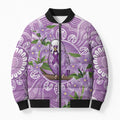 Epilepsy Awareness Budgerigar Australia Bomber Puffer Jacket Budgie Purple Ribbon Boronia Aboriginal - Aussie Hoodie