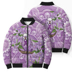 Epilepsy Awareness Budgerigar Australia Bomber Puffer Jacket Budgie Purple Ribbon Boronia Aboriginal - Aussie Hoodie