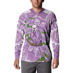 Epilepsy Awareness Budgerigar Australia Button Sweatshirt Budgie Purple Ribbon Boronia Aboriginal - Aussie Hoodie