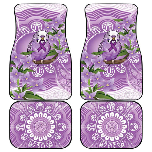 Epilepsy Awareness Budgerigar Australia Car Mats Budgie Purple Ribbon Boronia Aboriginal - Aussie Hoodie