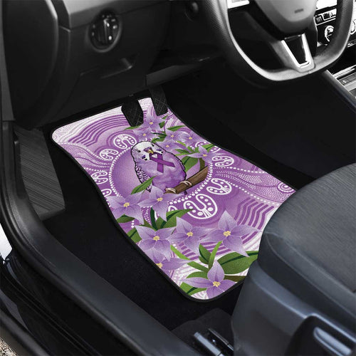 Epilepsy Awareness Budgerigar Australia Car Mats Budgie Purple Ribbon Boronia Aboriginal - Aussie Hoodie