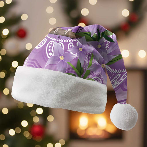 Epilepsy Awareness Budgerigar Australia Christmas Santa Hat Budgie Purple Ribbon Boronia Aboriginal - Aussie Hoodie