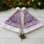 Epilepsy Awareness Budgerigar Australia Christmas Santa Hat Budgie Purple Ribbon Boronia Aboriginal - Aussie Hoodie