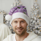 Epilepsy Awareness Budgerigar Australia Christmas Santa Hat Budgie Purple Ribbon Boronia Aboriginal - Aussie Hoodie