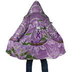 Epilepsy Awareness Budgerigar Australia Cloak Budgie Purple Ribbon Boronia Aboriginal - Aussie Hoodie